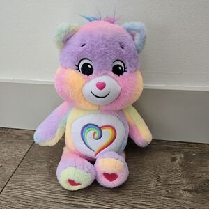 Care Bear Togetherness Rainbow Plush Bear Toy 14"